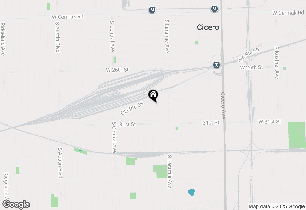 Map of 2936 S 53rd Avenue, Cicero, IL 60804