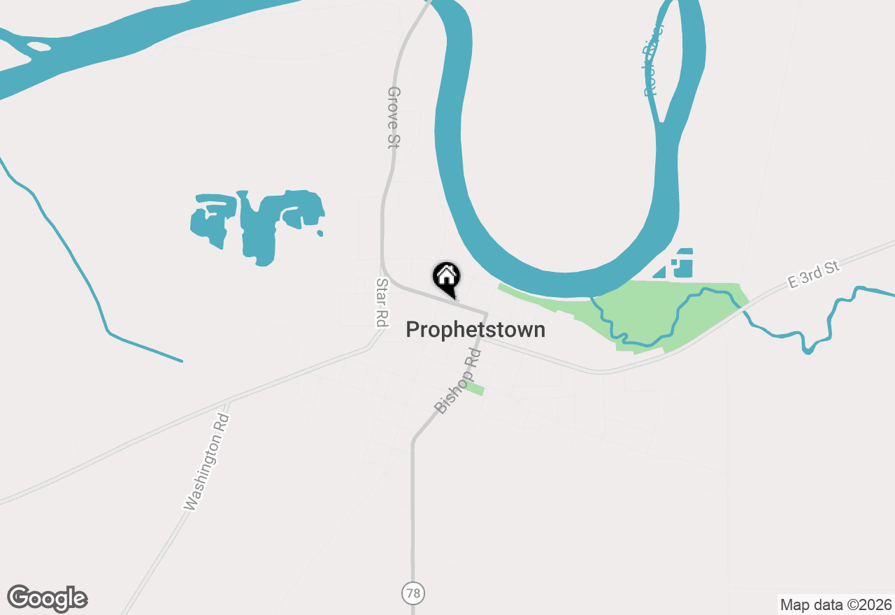 Map of 209 W 2nd Street, Prophetstown, IL 61277