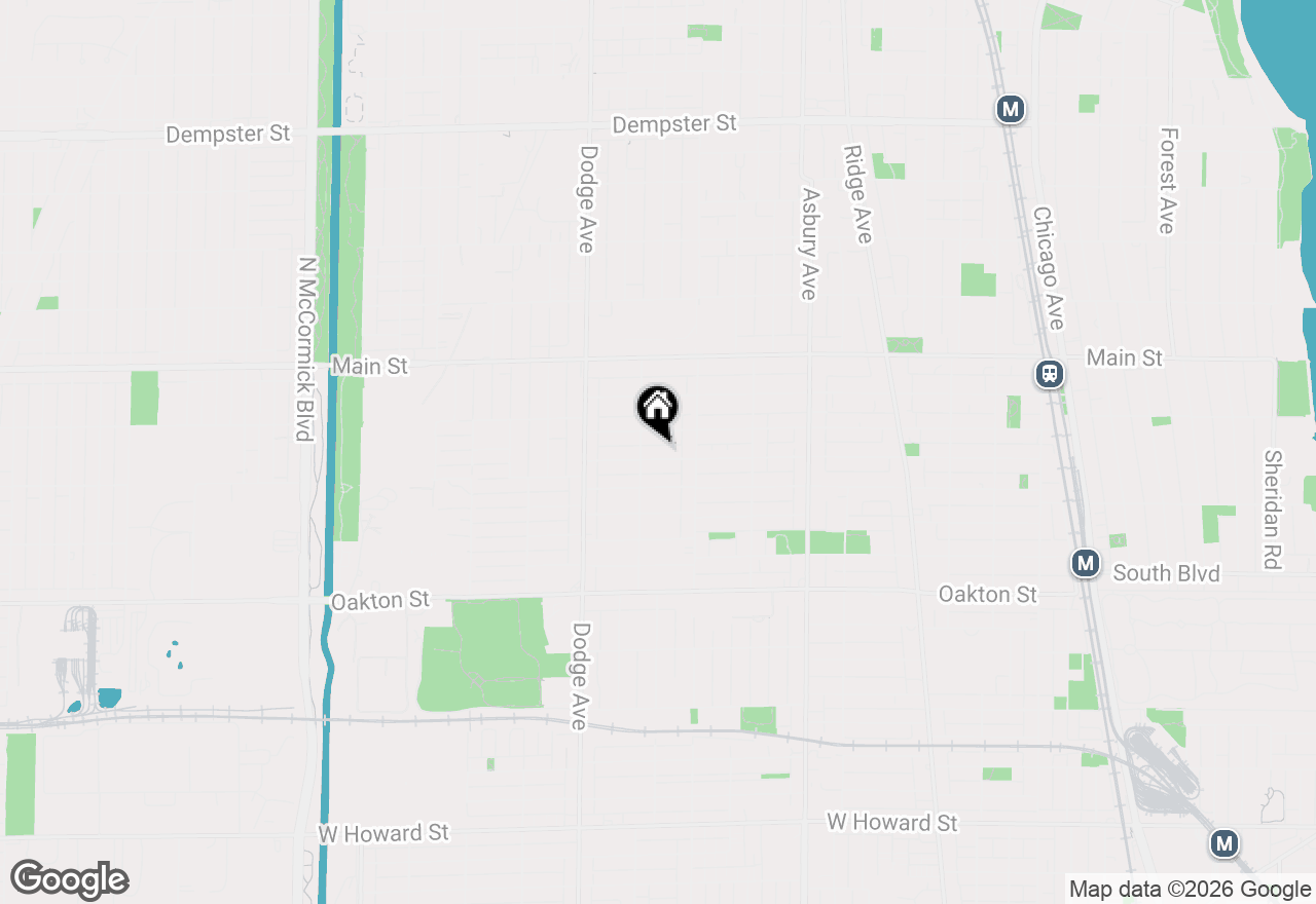 Map of 1631 Monroe Street #3, Evanston, IL 60202