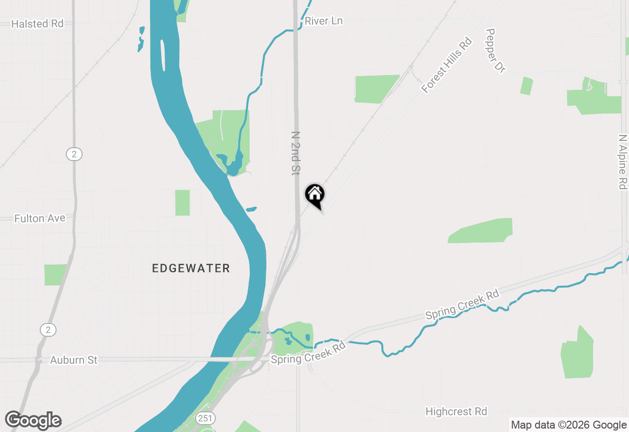 Map of 4708 Forest Hills Road, Loves Park, IL 61111