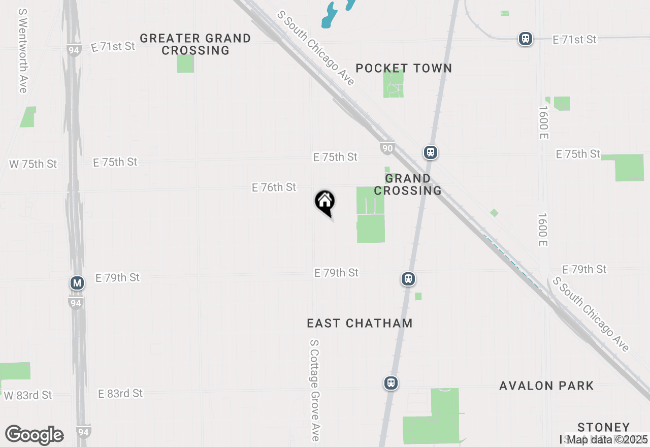 Map of 7714 S Maryland Avenue, Chicago, IL 60619