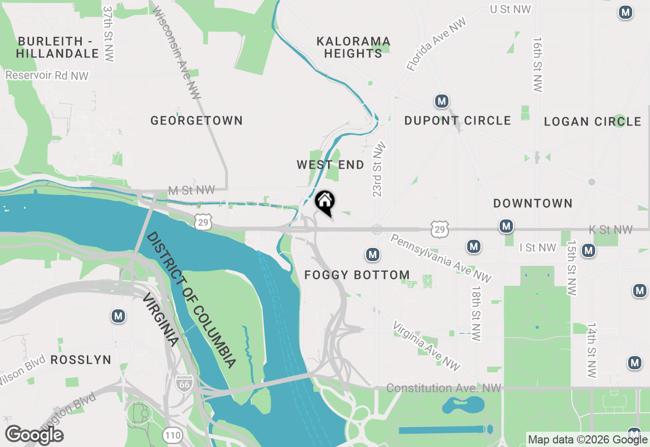 Map of 1001 26th Street Nw #706, Washington, DC 20037