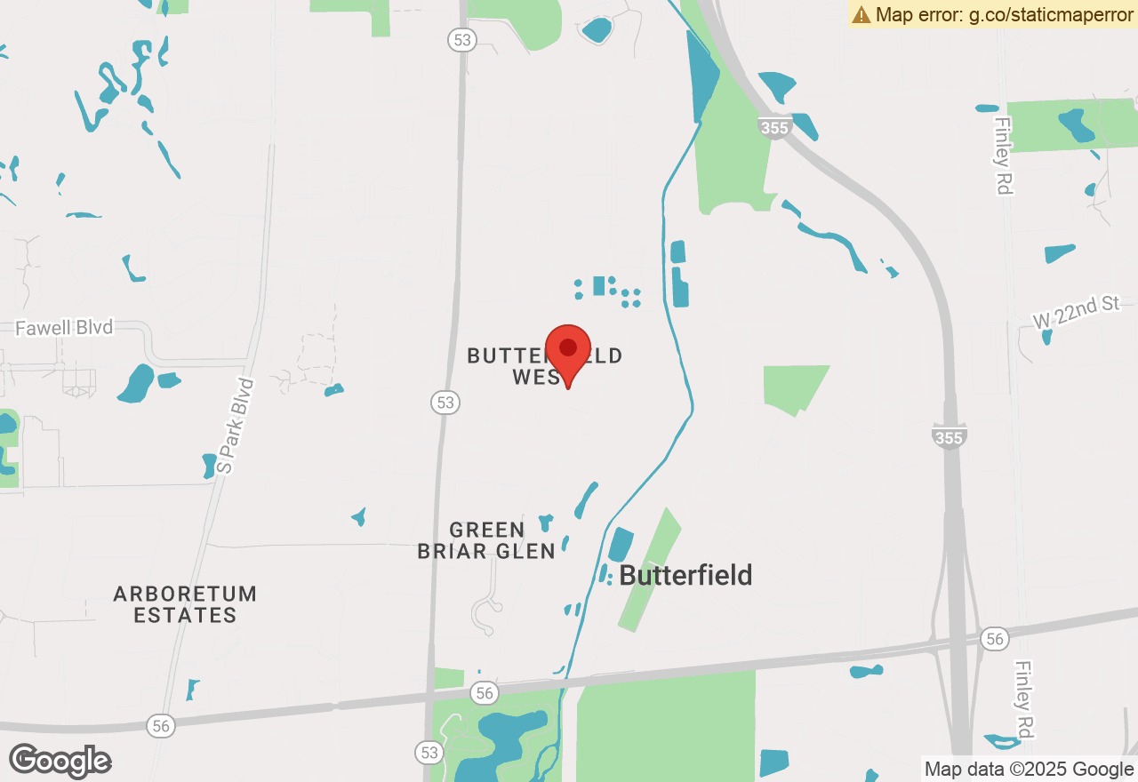 Map of 21W569 Kensington Road, Glen Ellyn, IL 60137