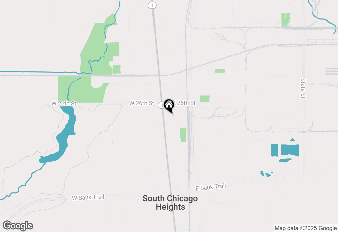 Map of 2644 Commercial Avenue, South Chicago Heights, IL 60411