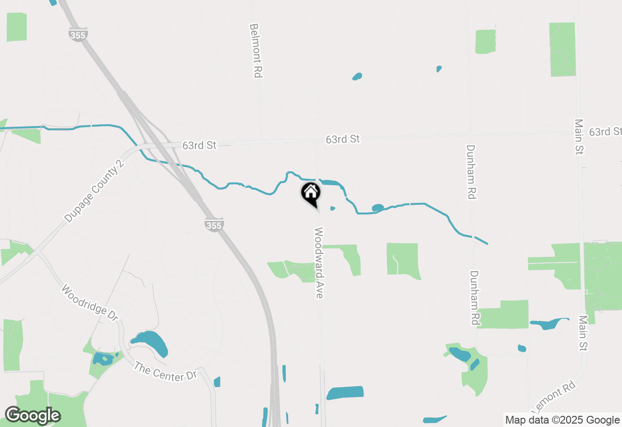 Map of 2006 Aldrich Place, Downers Grove, IL 60516