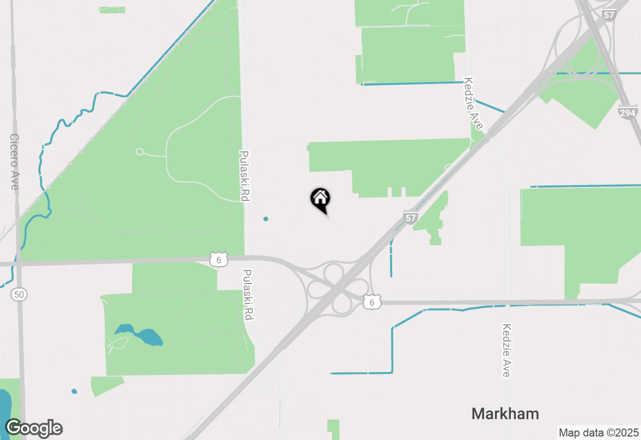 Map of 15545 Ridgeway Avenue, Markham, IL 60428
