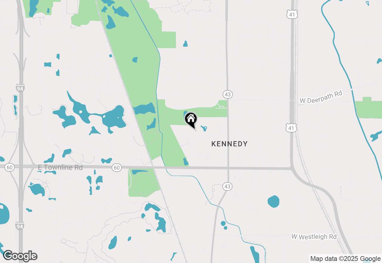 Map of 205 N Savanna Court, Lake Forest, IL 60045