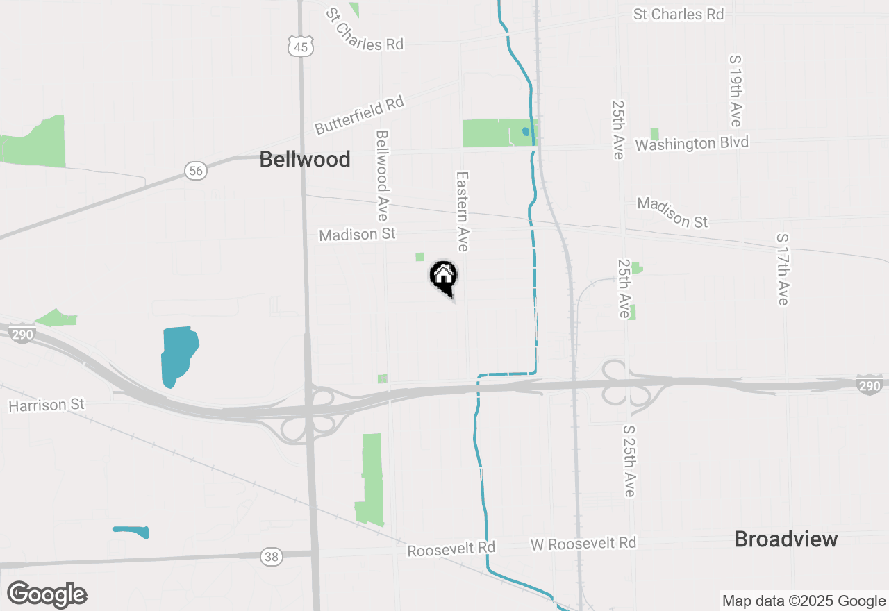 Map of 3401 Jackson Street, Bellwood, IL 60104