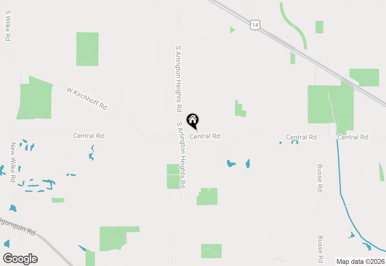 Map of 326 E Central Road, Arlington Heights, IL 60005