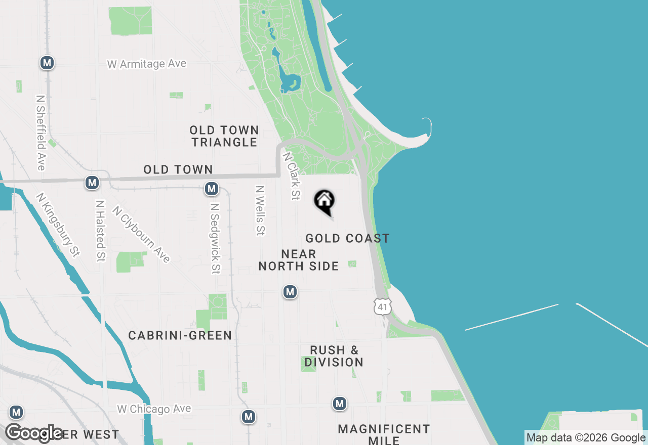 Map of 1410 N State Street #15A, Chicago, IL 60610