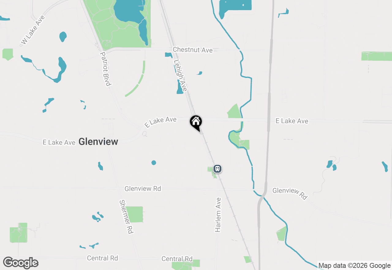 Map of 1305 Swainwood Drive, Glenview, IL 60025
