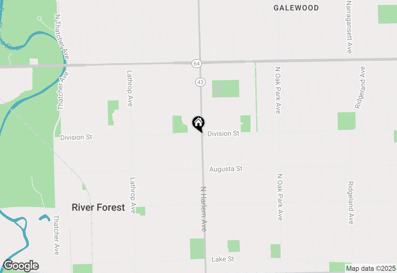 Map of 7209 Division Street #A1, River Forest, IL 60305