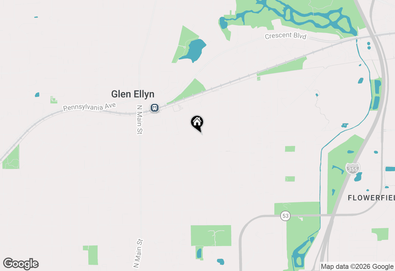 Map of 391 N Montclair Avenue, Glen Ellyn, IL 60137