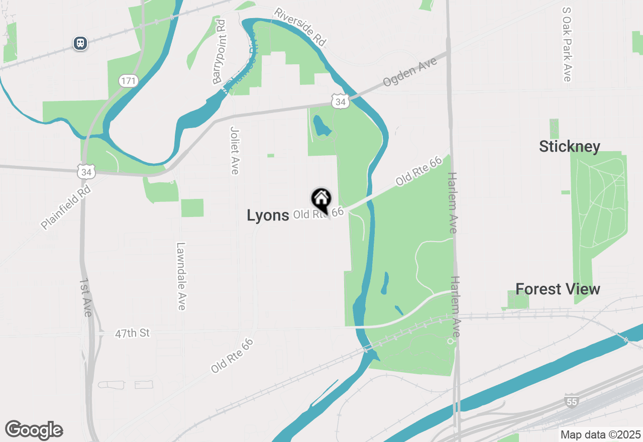 Map of 4313 Elm Avenue, Lyons, IL 60534