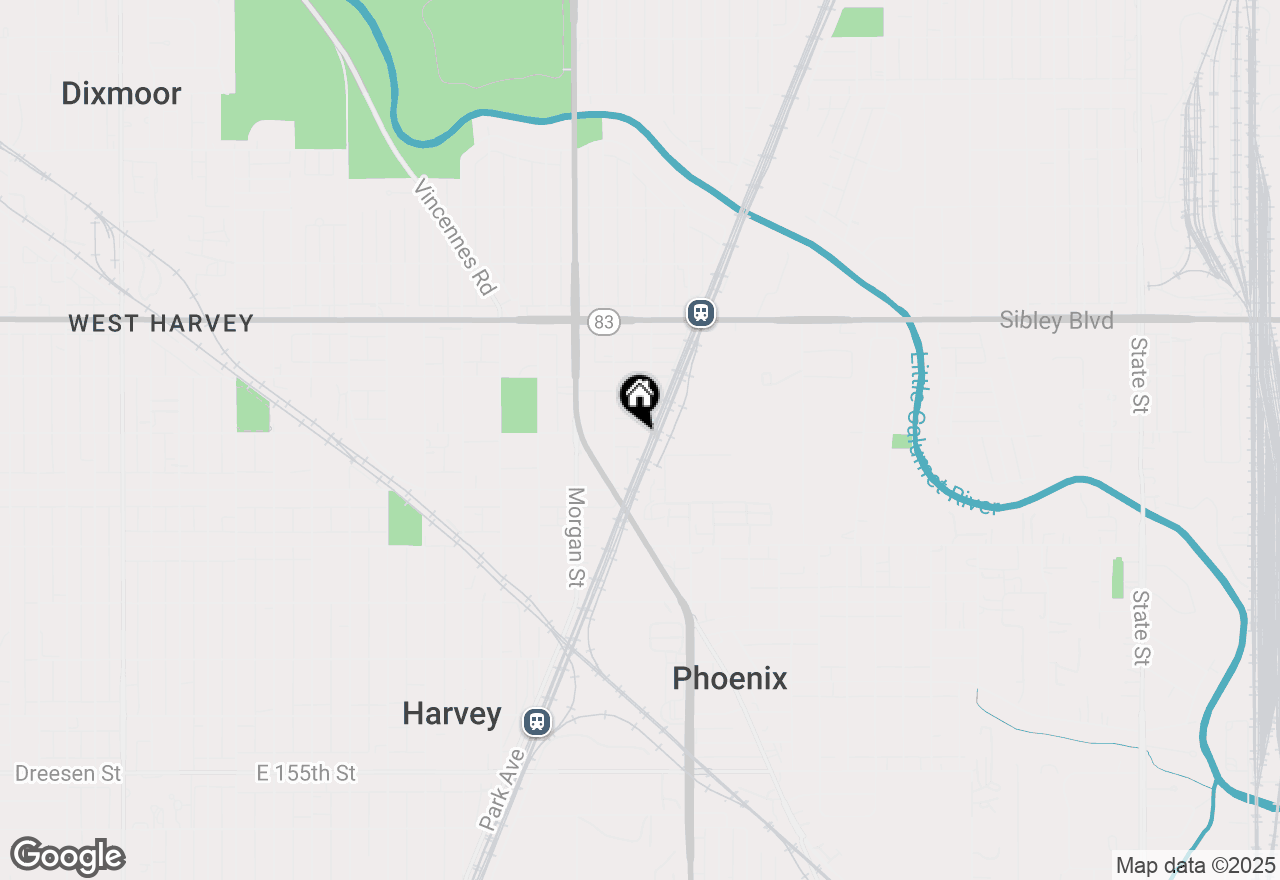 Map of 296 E 149th Street, Harvey, IL 60426