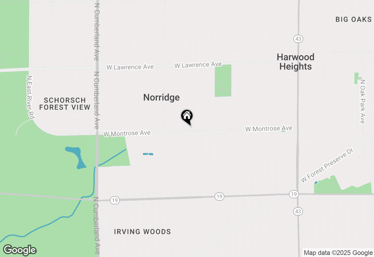 Map of 4404 N Opal Avenue, Norridge, IL 60706