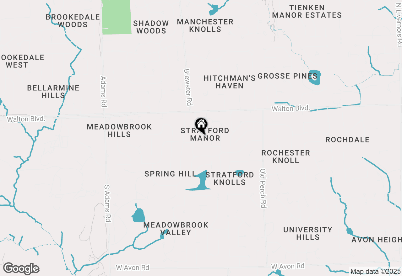 Map of 156 Stratford Lane, Rochester Hills, MI 48309
