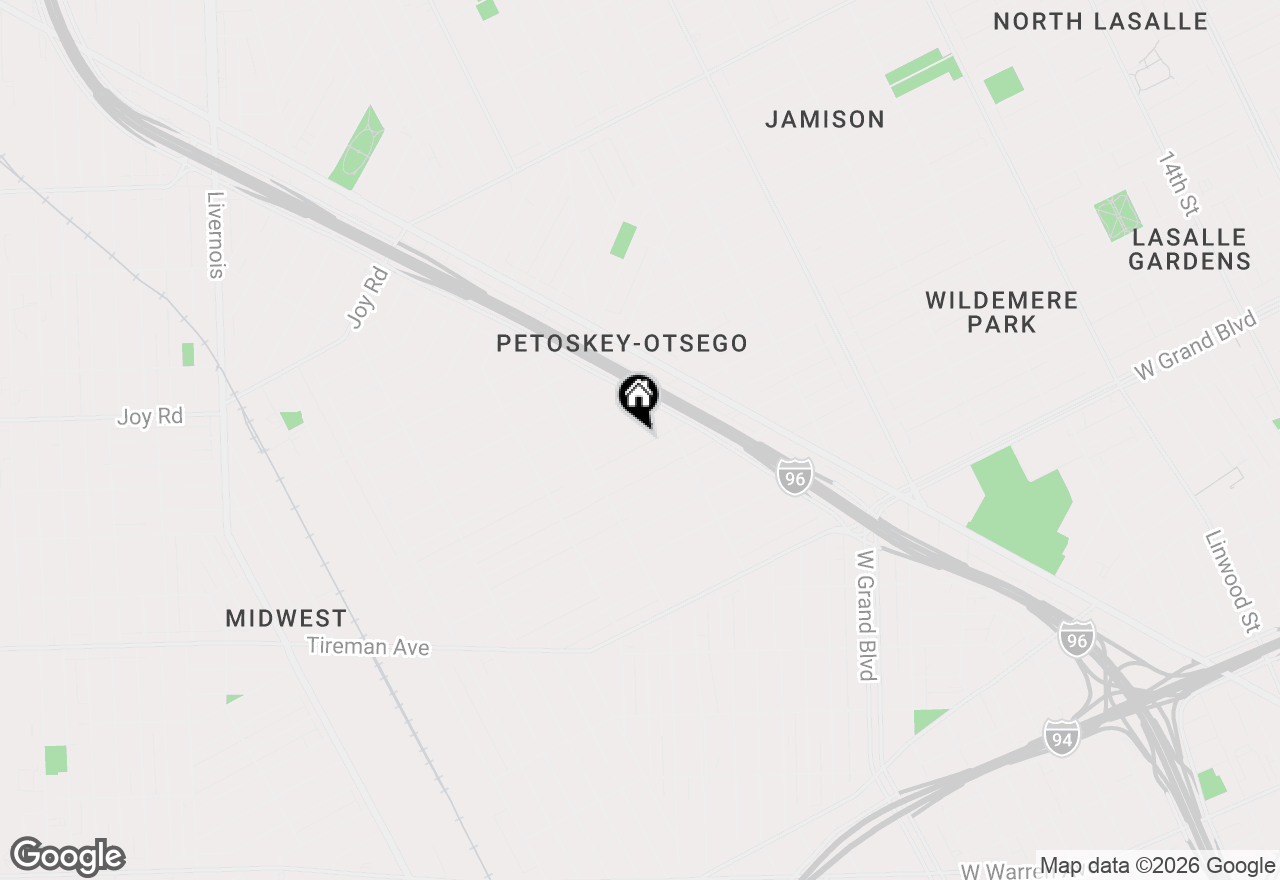 Map of 4573 Vancouver, Detroit, MI 48204