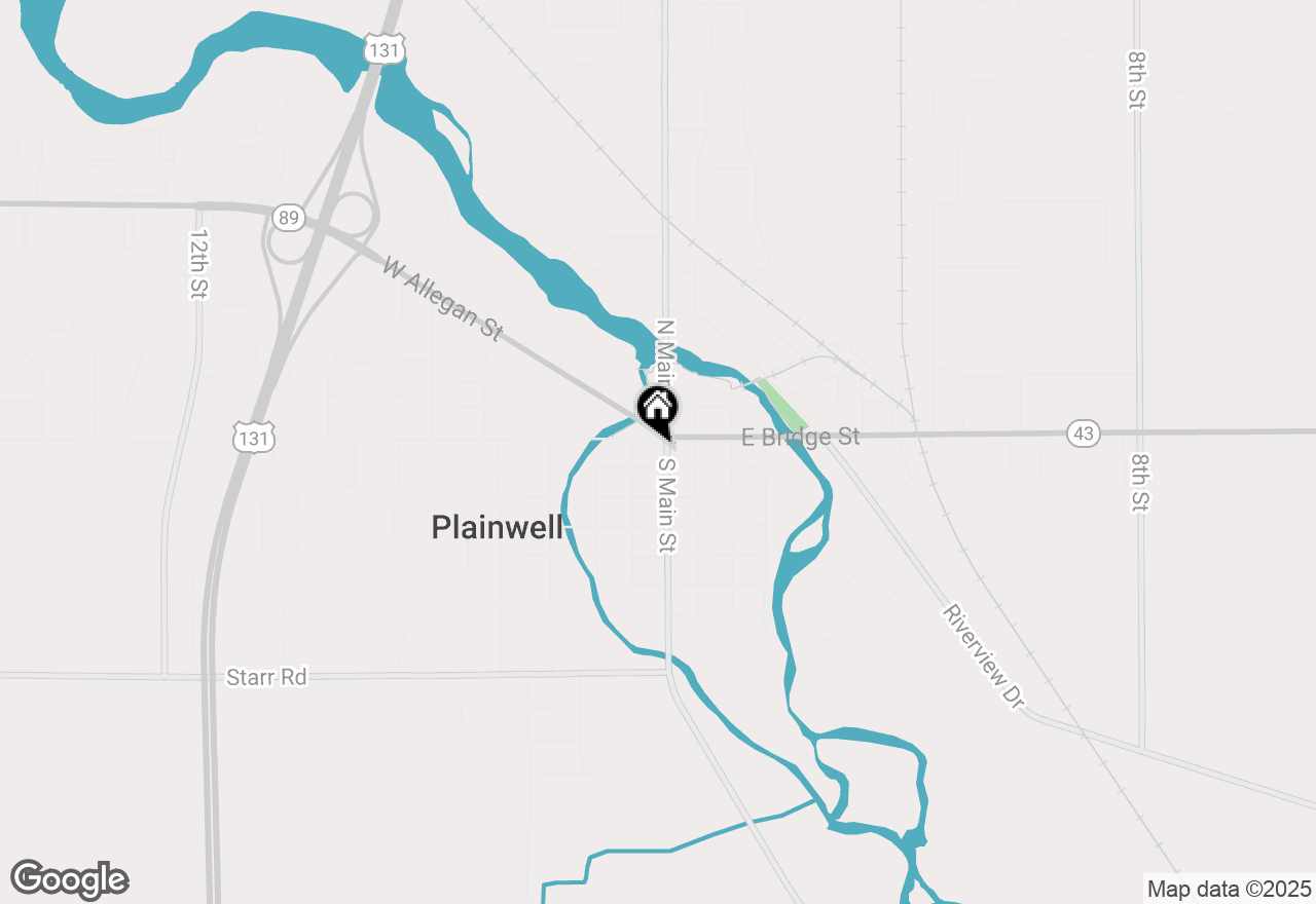 Map of 120 S Main Street, Plainwell, MI 49080