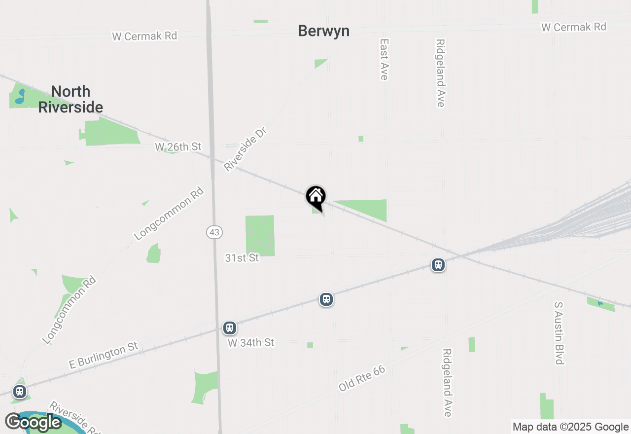 Map of 6828 29th Place, Berwyn, IL 60402