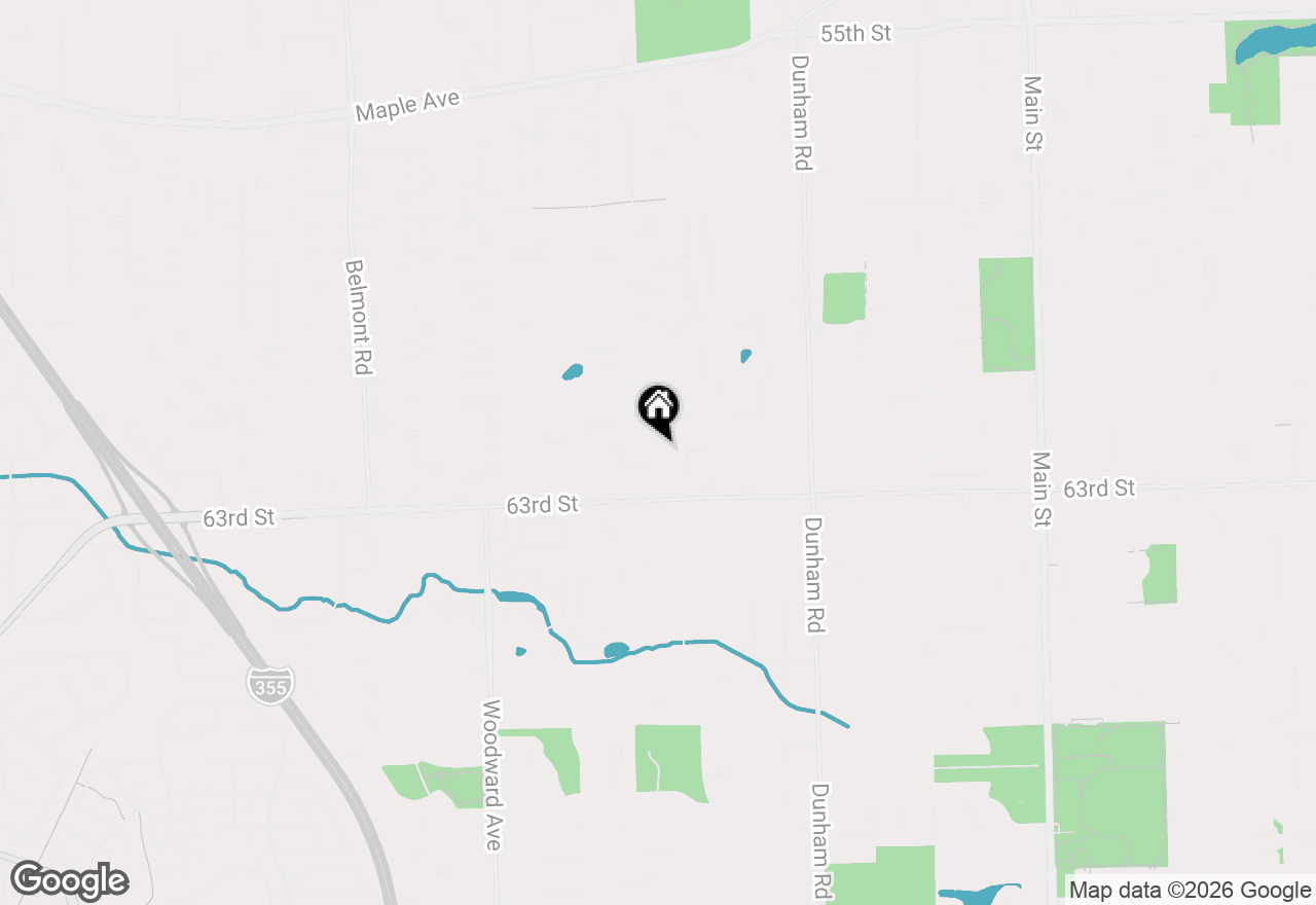 Map of 6229 Springside Avenue, Downers Grove, IL 60516