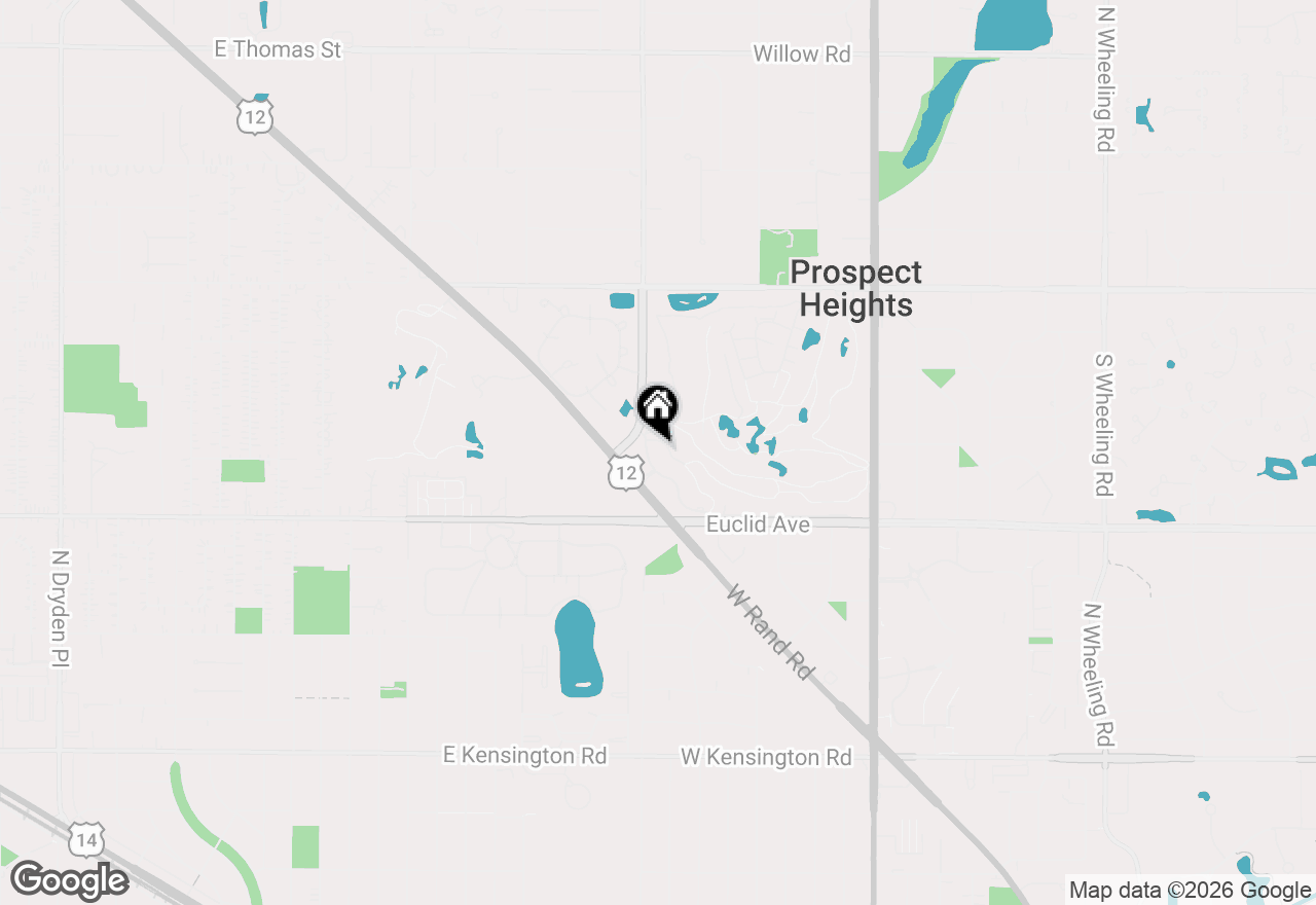 Map of 740 Creekside Drive #510, Mount Prospect, IL 60056