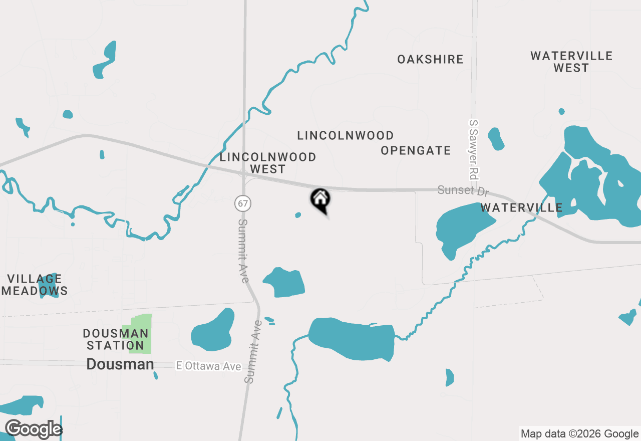 Map of 490 Talbots Woods Dr, Dousman, WI 53118