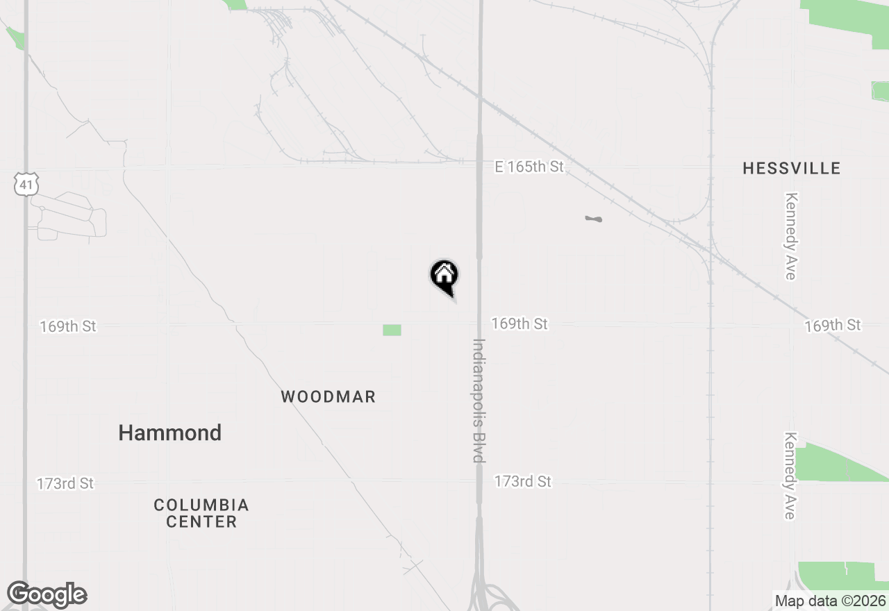 Map of 6833 Baring Avenue, Hammond, IN 46324