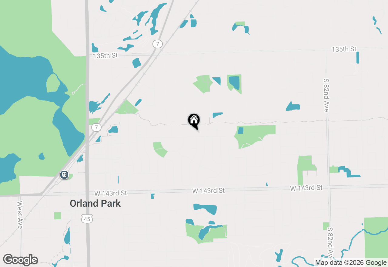 Map of 8932 W 140th Street #2A, Orland Park, IL 60462