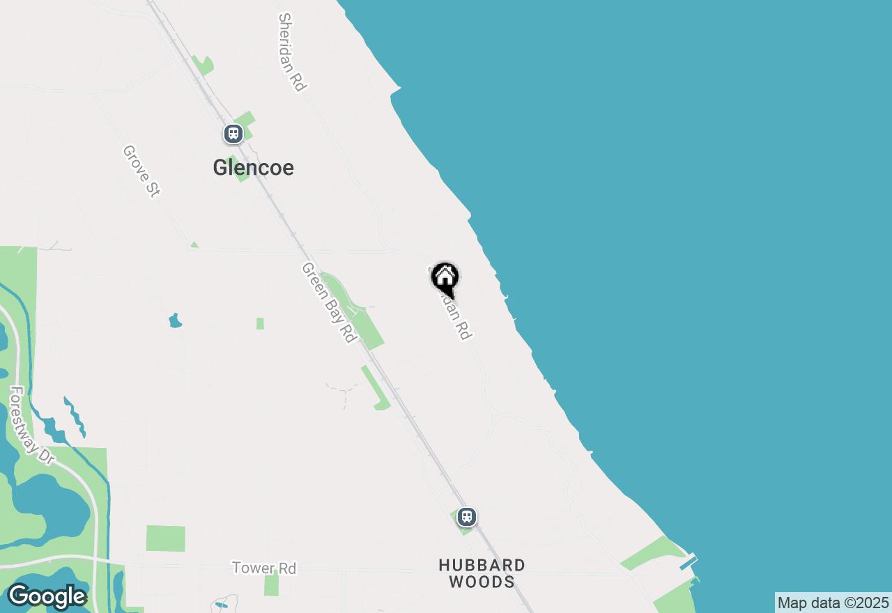 Map of 155 Harbor Street, Glencoe, IL 60022