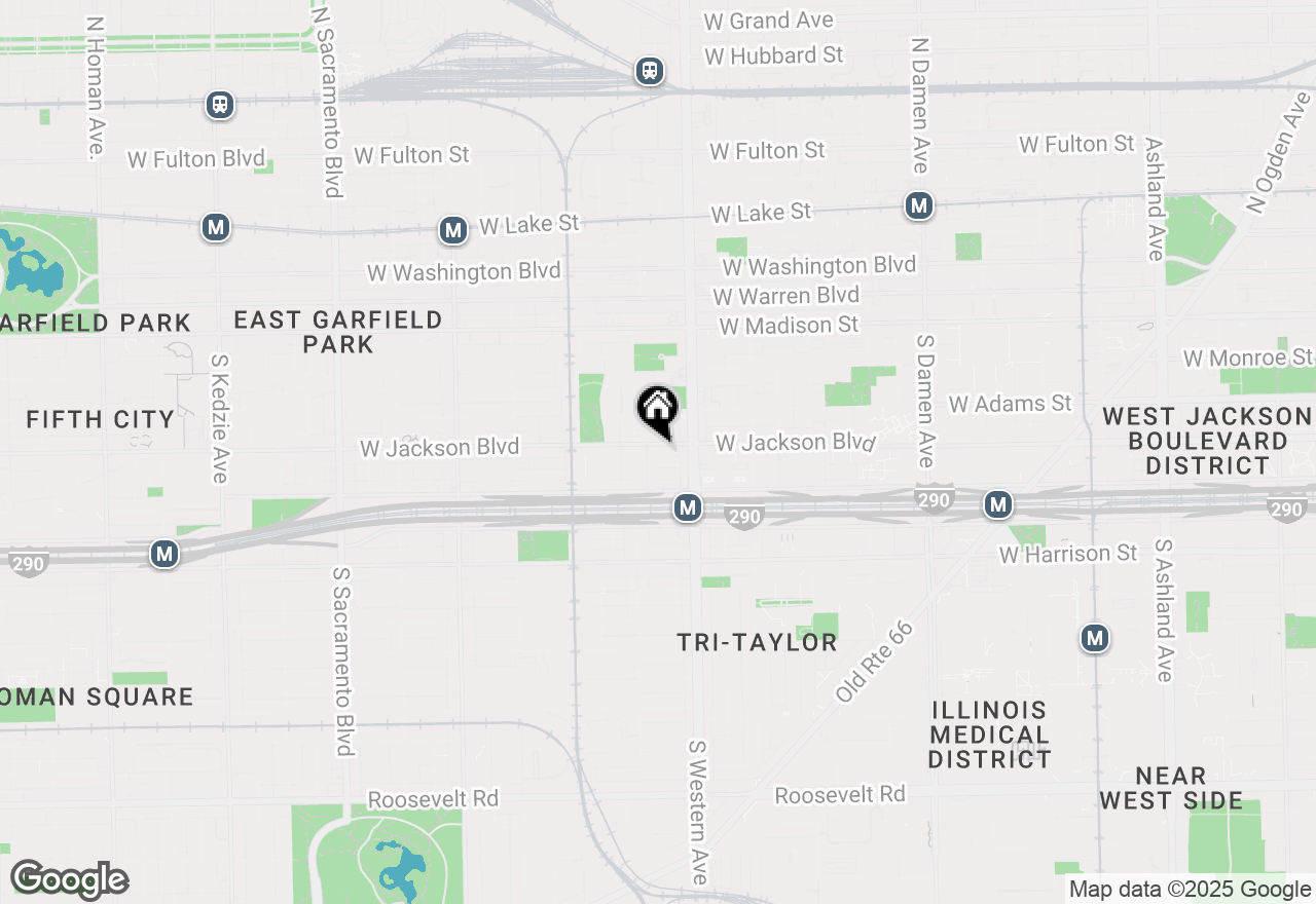 Map of 2437 W Jackson Boulevard, Chicago, IL 60612