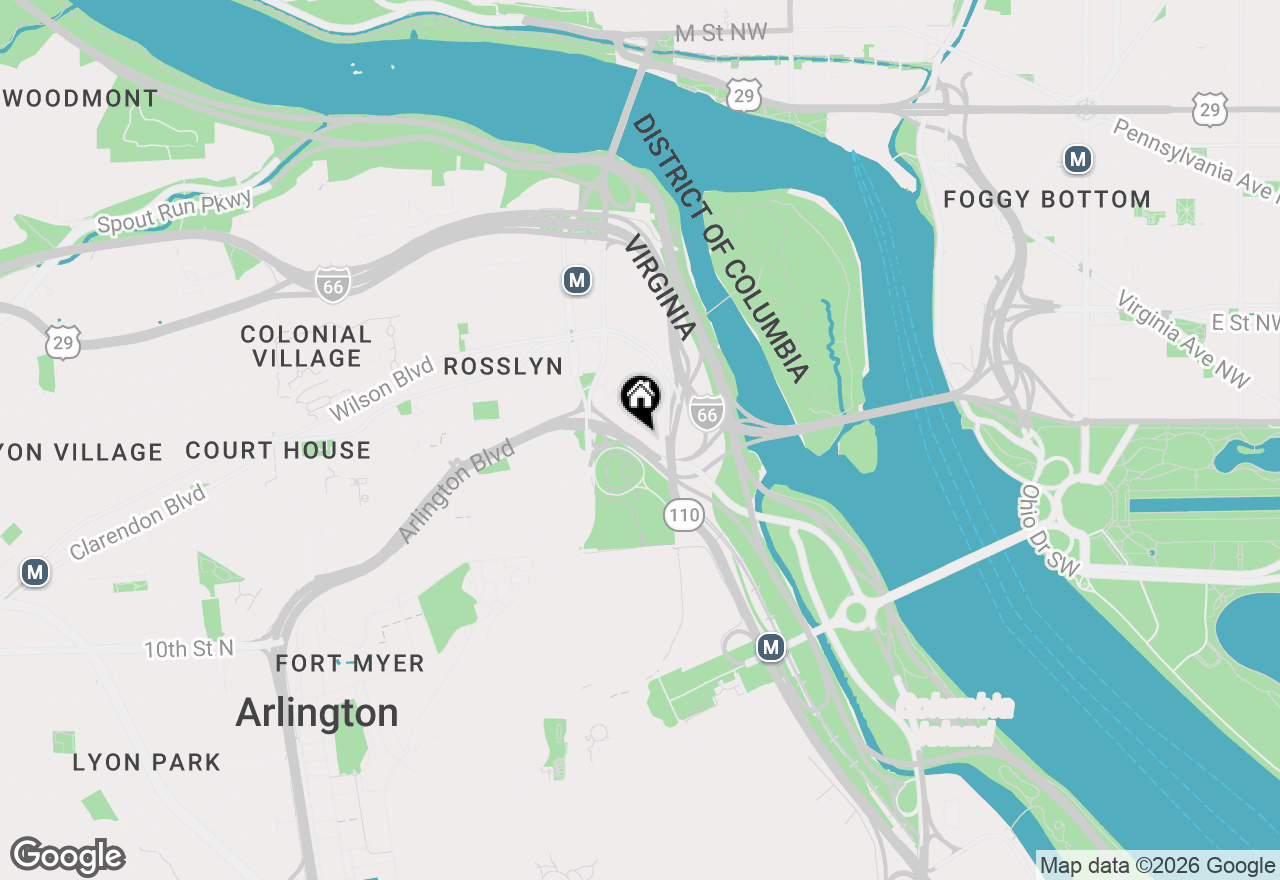 Map of 1111 Arlington Boulevard #419, Arlington, VA 22209
