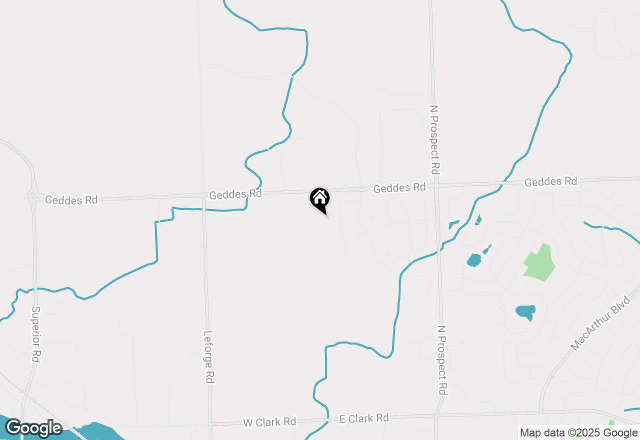 Map of 1961 Elizabeth Lane, Ypsilanti, MI 48198