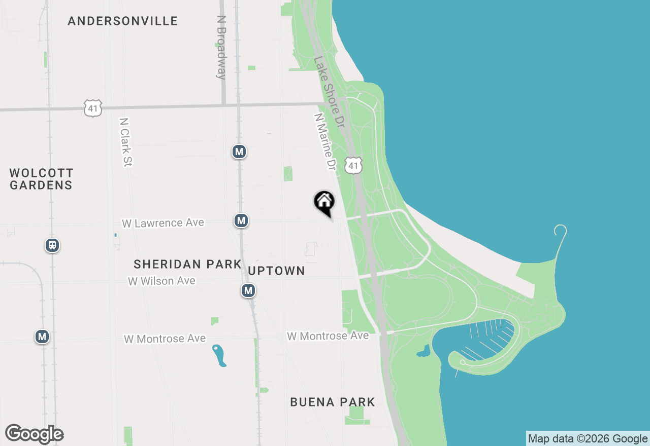 Map of 835 W Lawrence Avenue #2N, Chicago, IL 60640