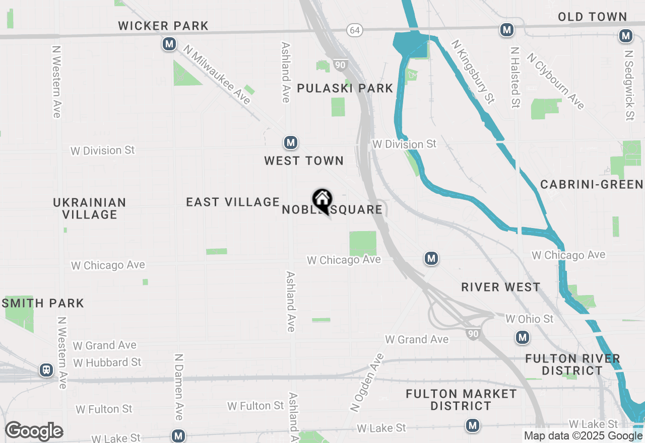 Map of 1457 W Walton Street, Chicago, IL 60642