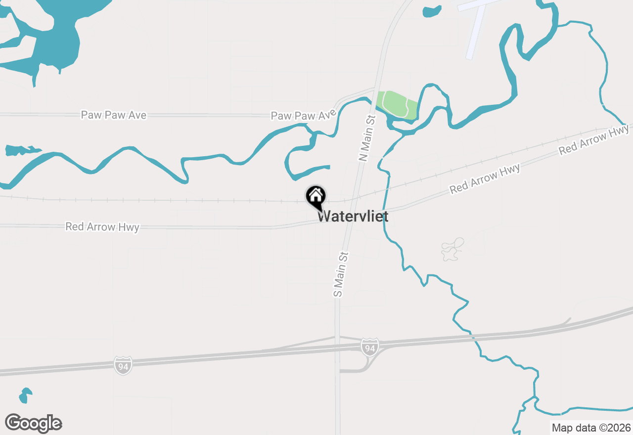 Map of 244 W Saint Joseph Street, Watervliet, MI 49098