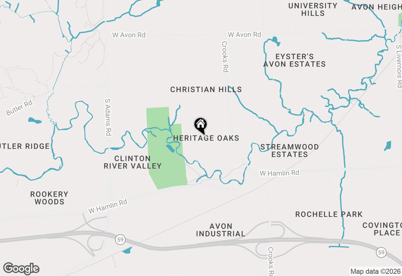 Map of 2178 Clinton View Circle, Rochester Hills, MI 48309