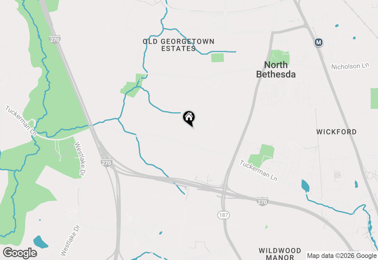 Map of 11017 Marcliff Road, North Bethesda, MD 20852