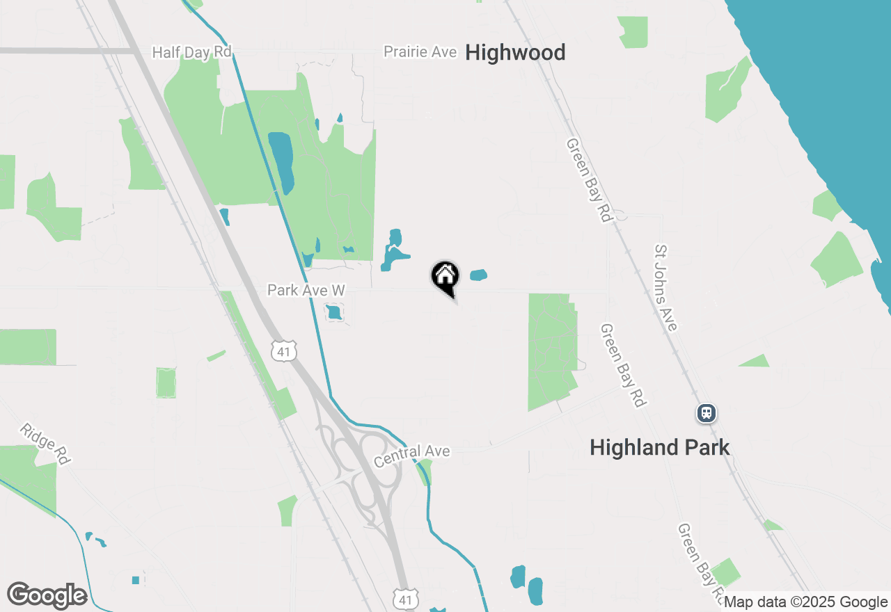 Map of 1956 Beverly Place, Highland Park, IL 60035