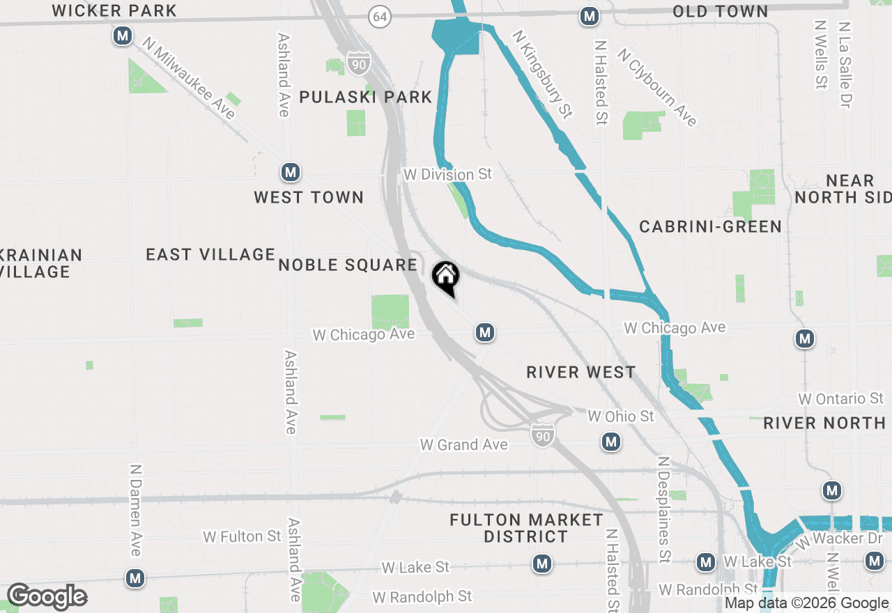 Map of 842 N Racine Avenue #202, Chicago, IL 60642