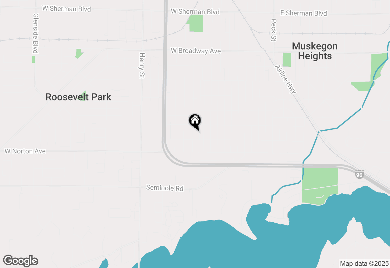 Map of 3324 Waalkes Street, Muskegon, MI 49444