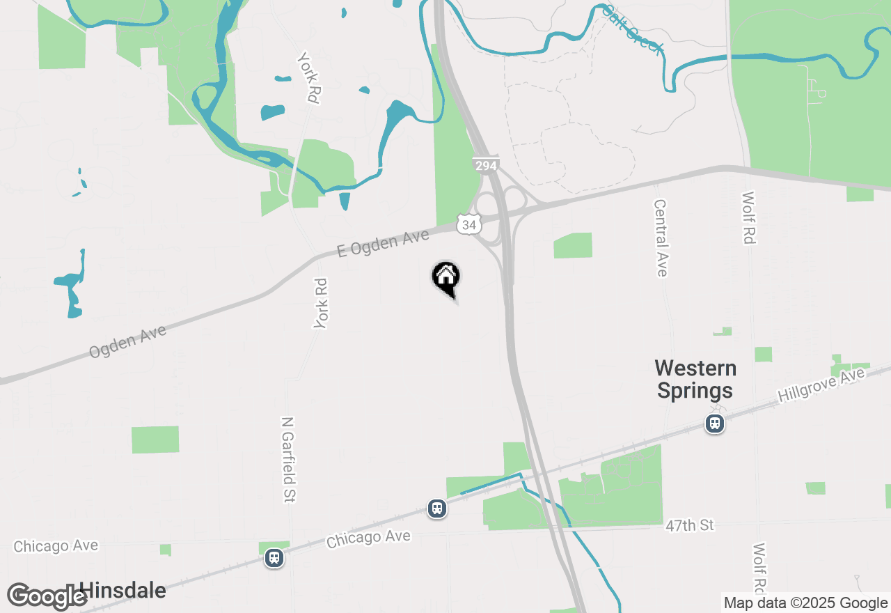 Map of 625 N County Line Road, Hinsdale, IL 60521