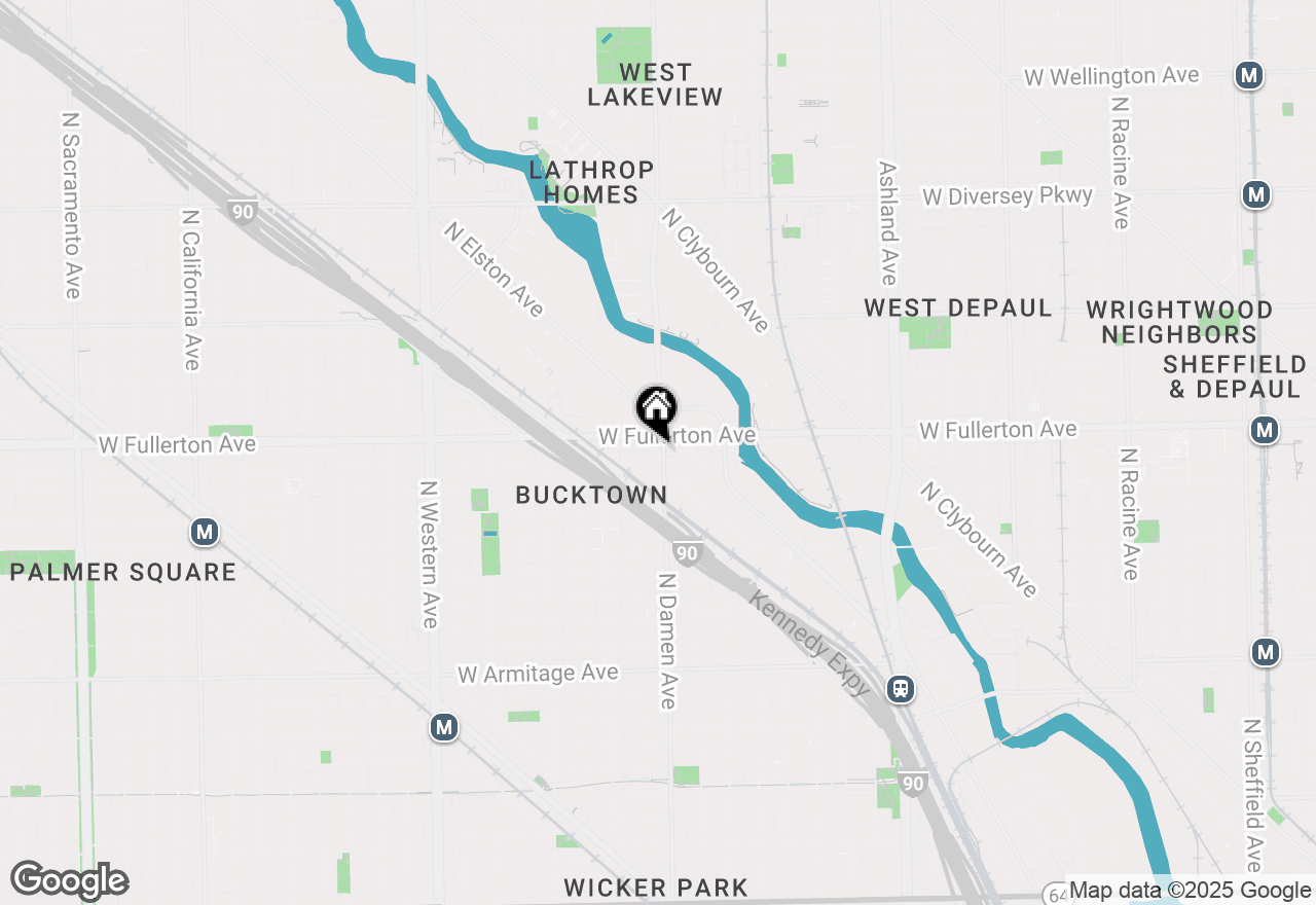 Map of 2358 N Damen Avenue #3, Chicago, IL 60647