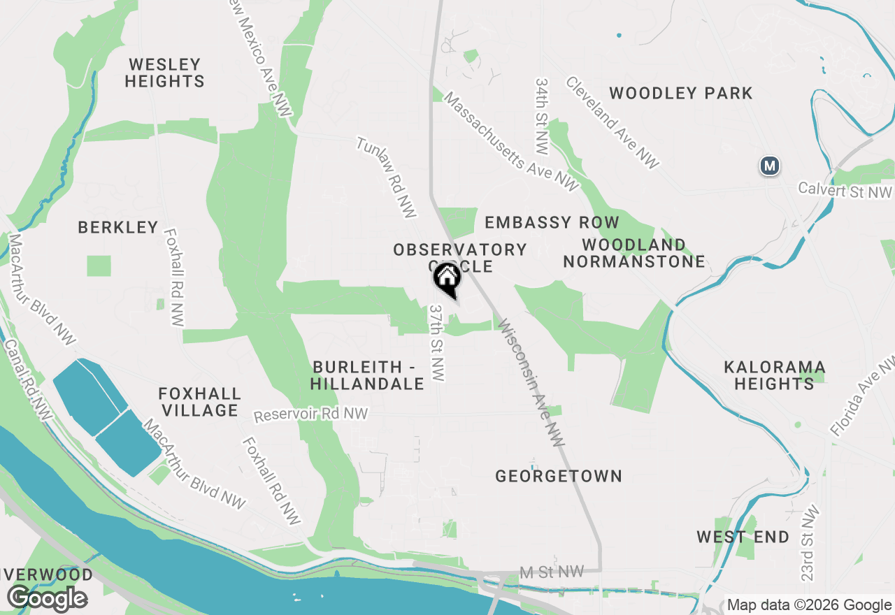 Map of 2028 Tunlaw Road Nw, Washington, DC 20007