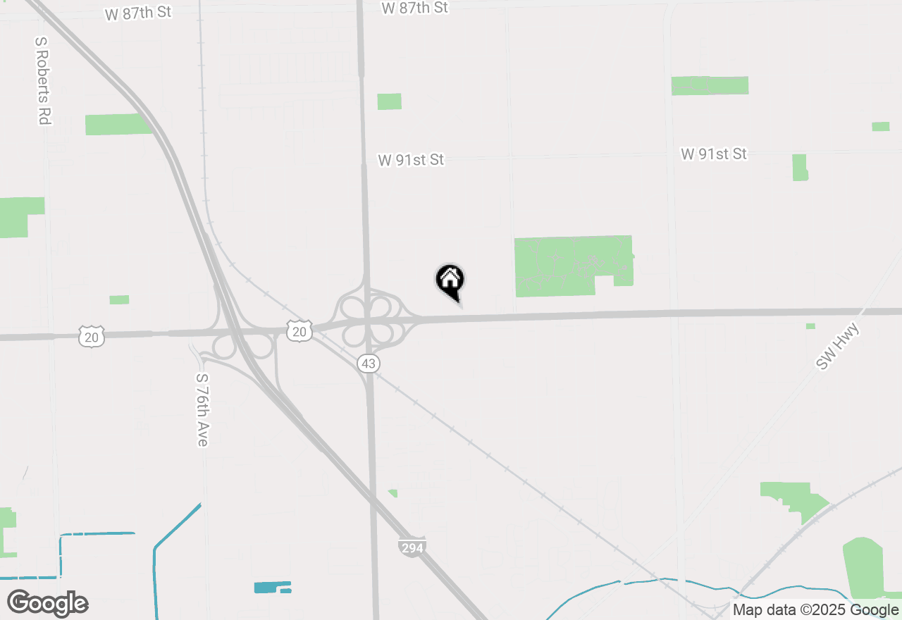 Map of 6950 W 95th Street, Oak Lawn, IL 60453