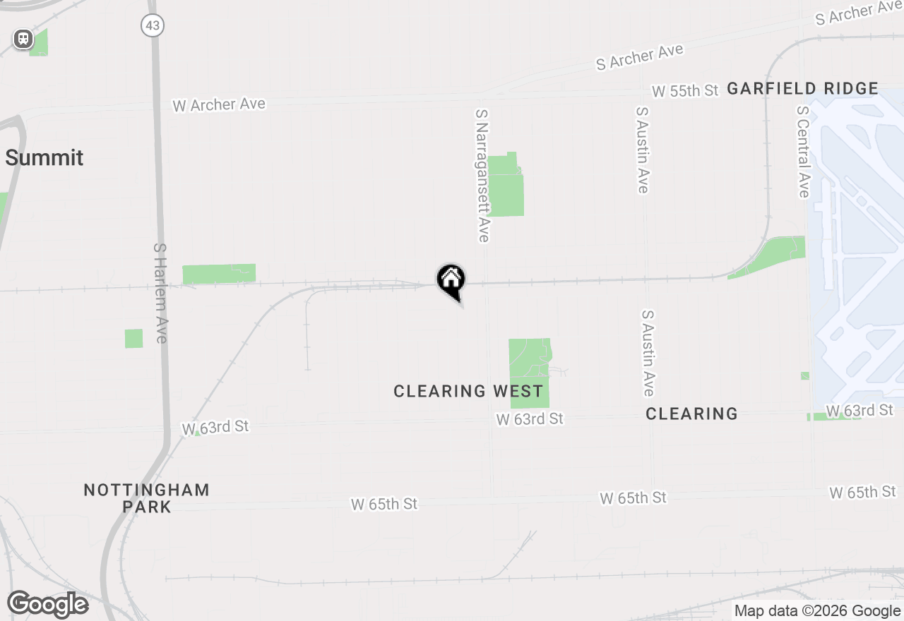Map of 6013 S Natchez Avenue, Chicago, IL 60638