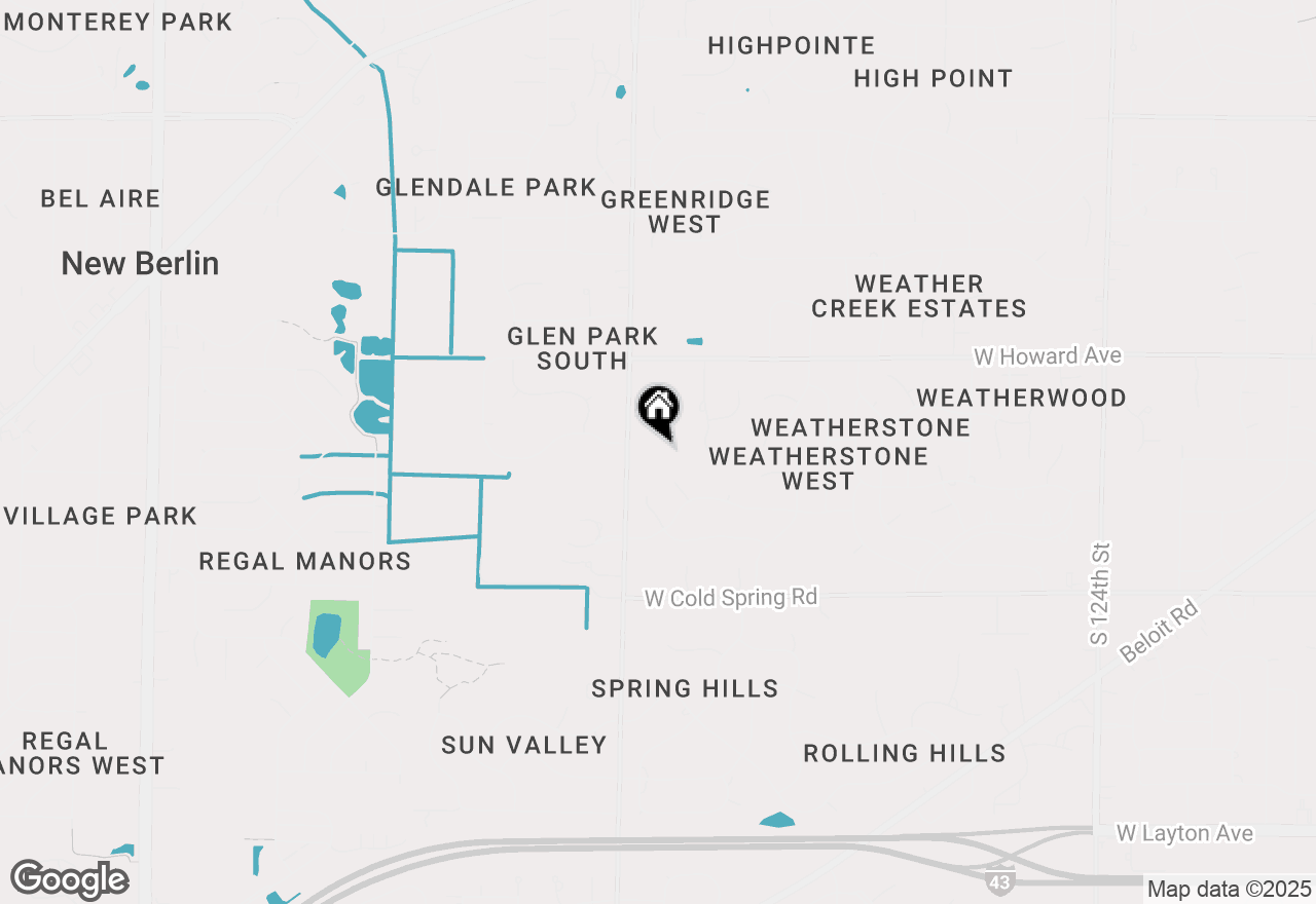 Map of 4050 S Sunny Slope Rd, New Berlin, WI 53151