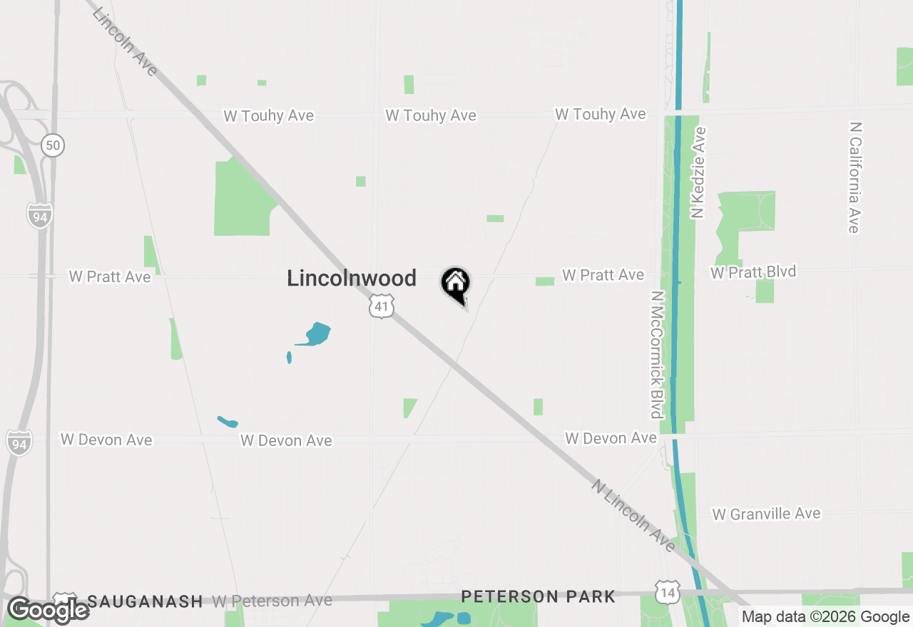 Map of 3810 W North Shore Avenue, Lincolnwood, IL 60712