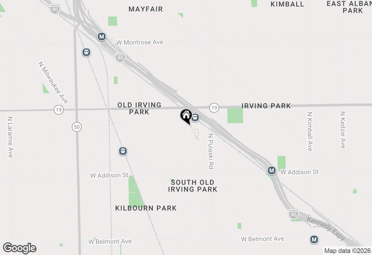 Map of 3846 N Kedvale Avenue, Chicago, IL 60641