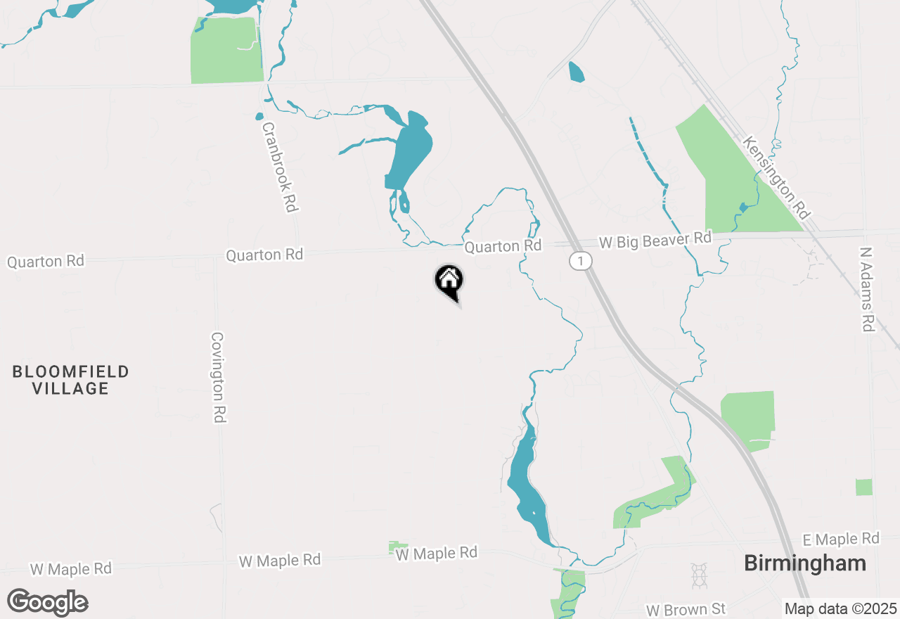 Map of 1325 Pilgrim Avenue, Birmingham, MI 48009